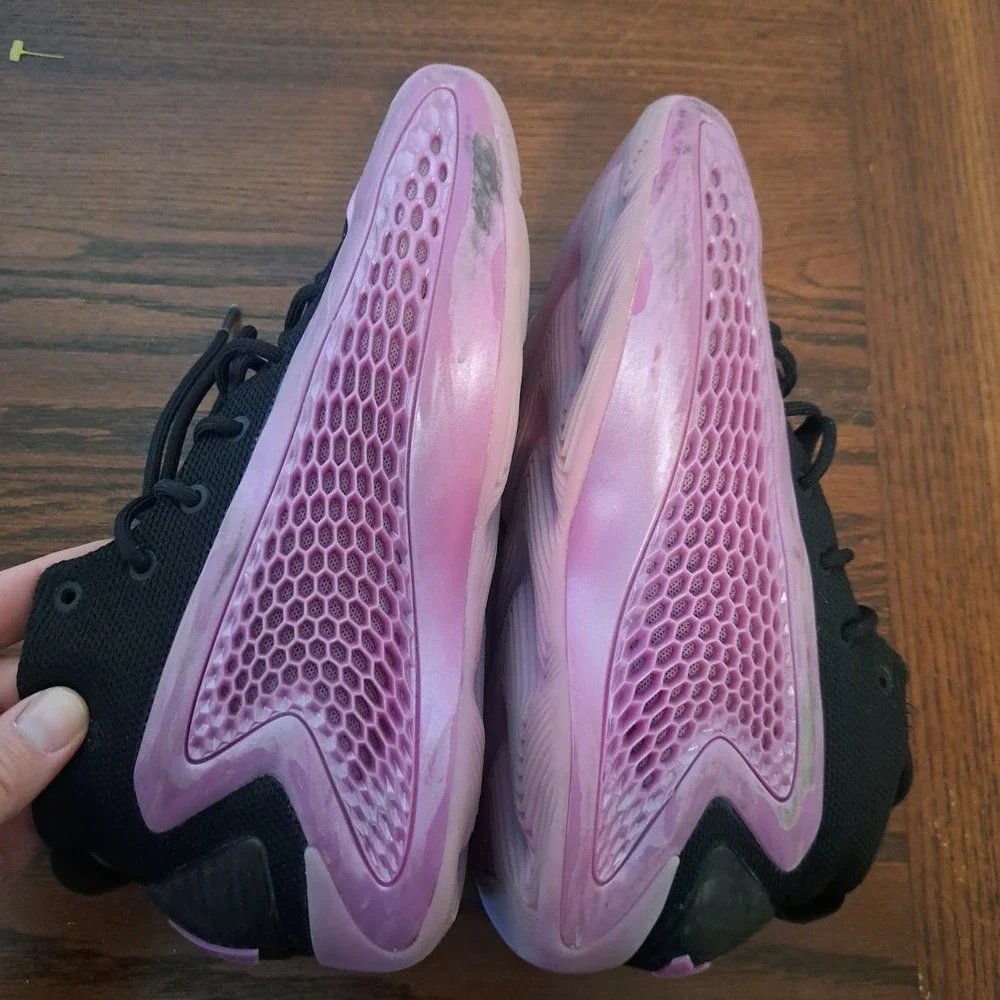 Adidas AE 1 With Love Pink Black Basketball Shoes Kids Size 5.5Y IF1862